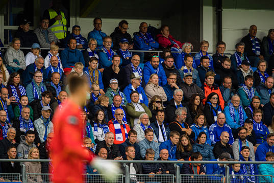 Spectators in the stands