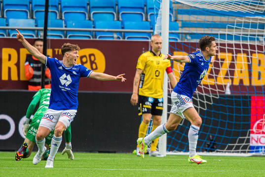 Kristoffer Haugen of Molde celebrates
