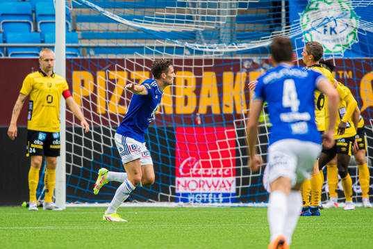 Kristoffer Haugen of Molde celebrates
