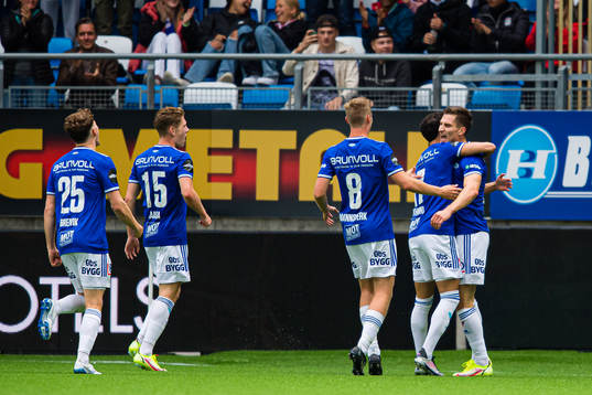 Kristoffer Haugen of Molde celebrates