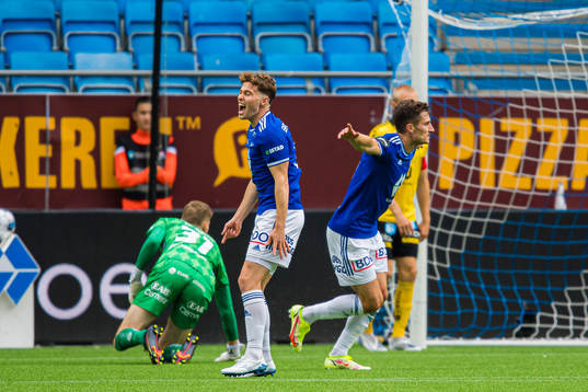 Kristoffer Haugen of Molde celebrates