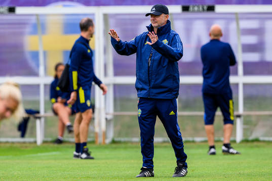 Peter Gerhardsson, head coach of the Swedish women's