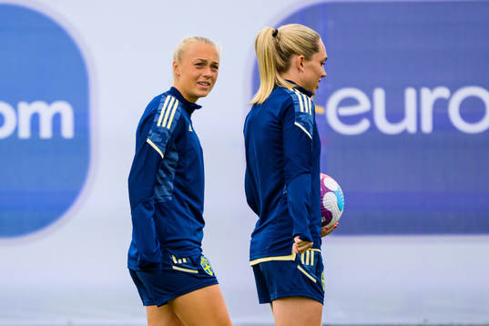 Hanna Bennison and Elin Rubensson of the Swedish women's