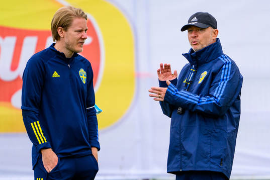 Fredrik Madestam, press officer and Peter Gerhardsson, head