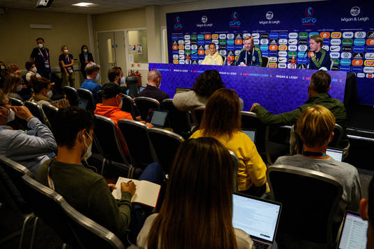 Nathalie Björn, Peter Gerhardsson, head coach and Fredrik