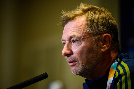Peter Gerhardsson, head coach of the Swedish women's