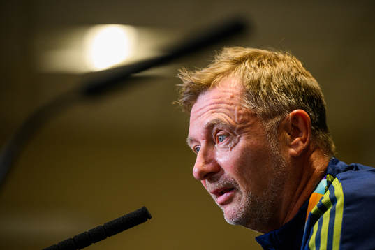 Peter Gerhardsson, head coach of the Swedish women's