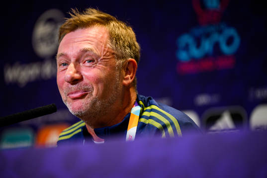 Peter Gerhardsson, head coach of the Swedish women's