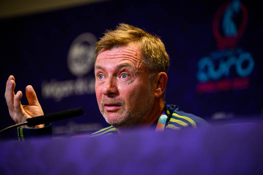 Peter Gerhardsson, head coach of the Swedish women's