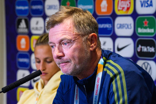 Peter Gerhardsson, head coach of the Swedish women's