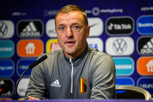 Bläddra bland fler bilder av UEFA Women's Euro 2022, day 16, Belgium, Press conference