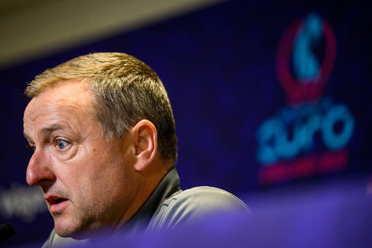 Ives Serneels, head coach of the Belgian women's national