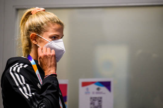 Justine Vanhaevermaet of the Belgian women's national
