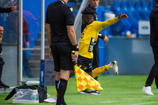 Emmanuel Boateng of Elfsborg reacts