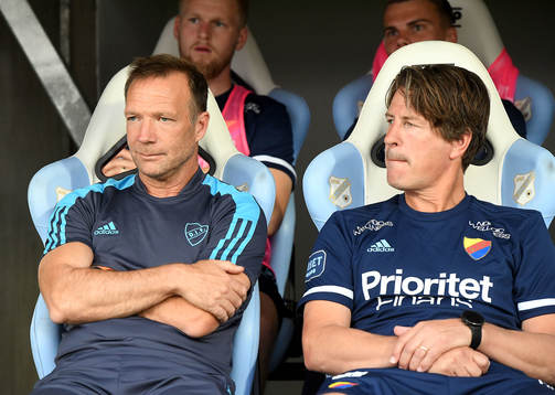 coach Kim Bergstrand and coach Thomas Lagerlöf of