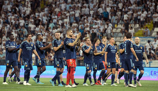 Players of Djurgården celebrate
