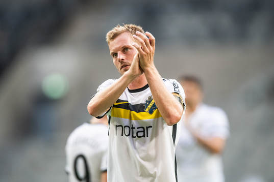 Sebastian Larsson of AIK looks dejected