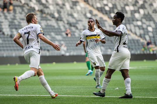 Sebastian Larsson, Bilal Hussein and Erick Otieno Ouma of