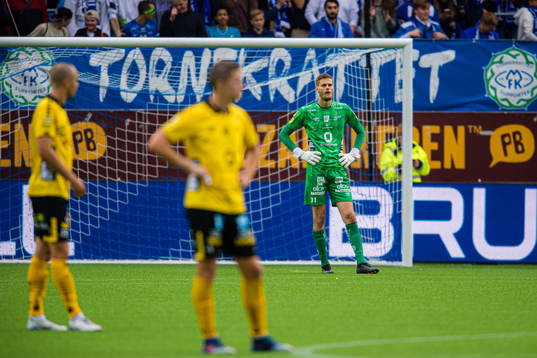 Goalkeeper Tim Rönning of Elfsborg looks dejected