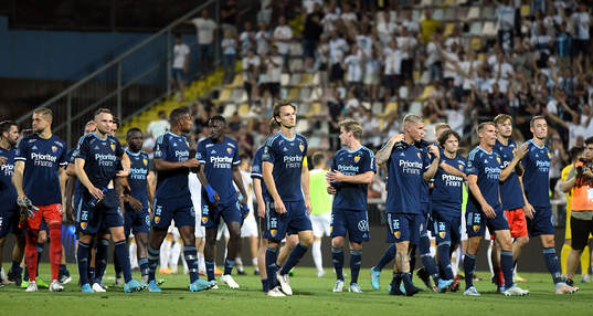 Players of Djurgården celebrate