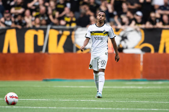 Bilal Hussein of AIK looks dejected