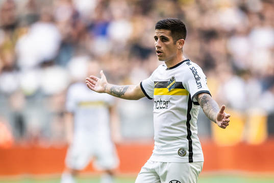 Nicolas Stefanelli of AIK looks dejected