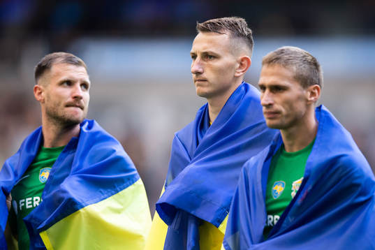 Goalkeeper Dmytro Riznyk of Vorskla Poltava  the Uahead of