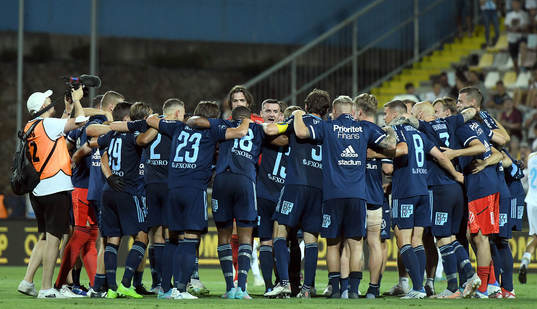 Players of Djurgården celebrate