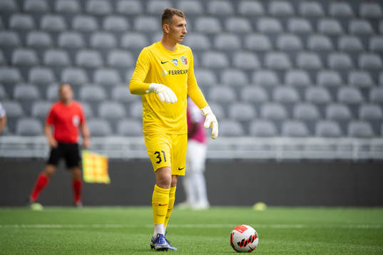 Goalkeeper Dmytro Riznyk of Vorskla Poltava
