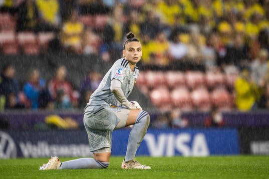 goalkeeper Nicky Evrard of Belgium