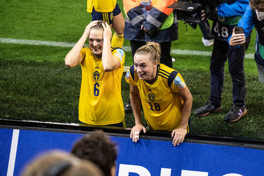 Magdalena Eriksson and Fridolina Rolfö of Sweden