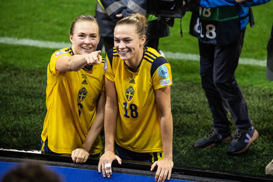 Magdalena Eriksson and Fridolina Rolfö of Sweden