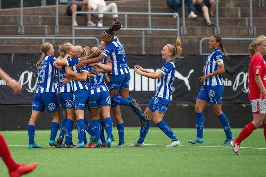 IFK Göteborgs spelare jublar