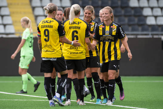 Häckens Anna Anvegård mfl  jublar
