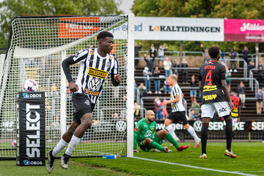 Landskronas Ousmane Diawara jublar