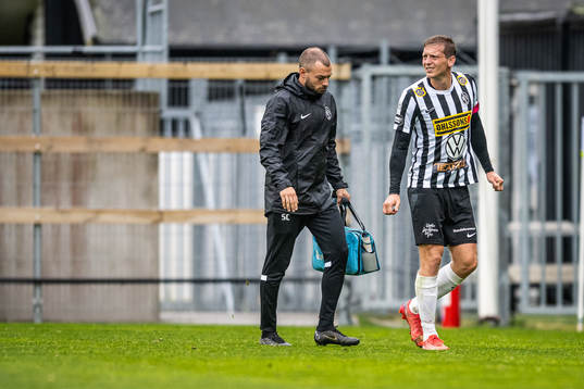 Landskronas fystränare Sebastian Ceder och Philip Andersson