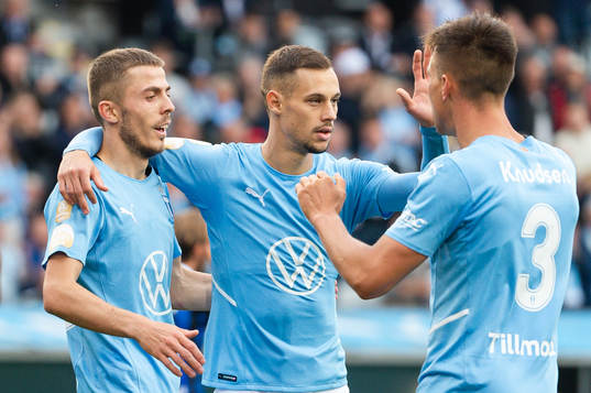 Malmö FFs Patriot Sejdiu, Veljko Birmancevic och Jonas