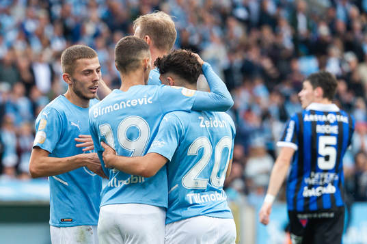 Malmö FFs Patriot Sejdiu, Veljko Birmancevic , Ola