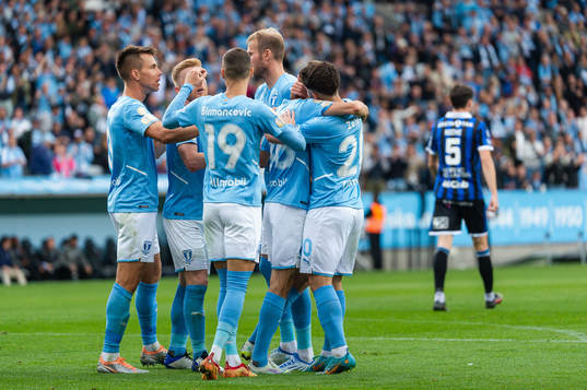 Malmö FFs Jonas Knudsen, Anders Christiansen, Veljko