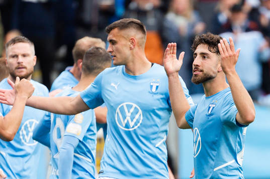 Malmö FFs Moustafa Zeidan jublar