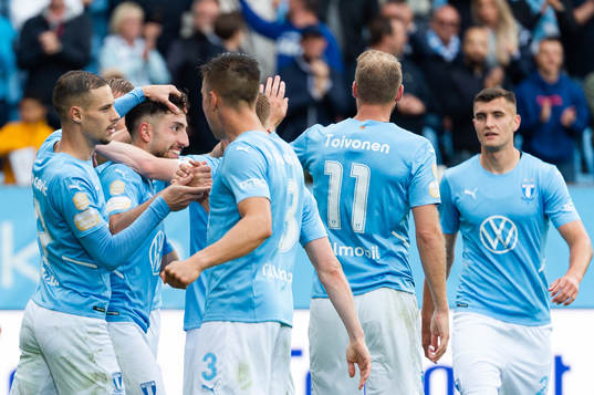 Malmö FFs Moustafa Zeidan jublar