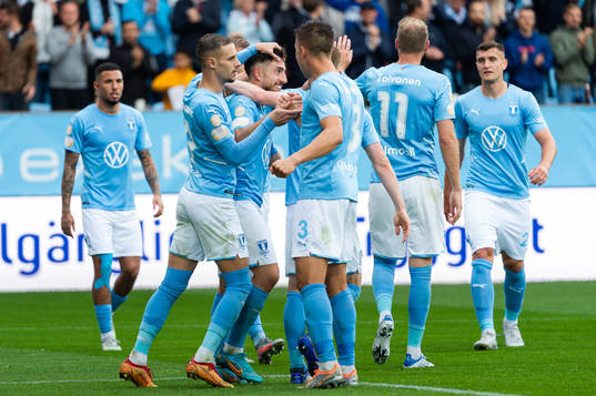 Malmö FFs Moustafa Zeidan jublar
