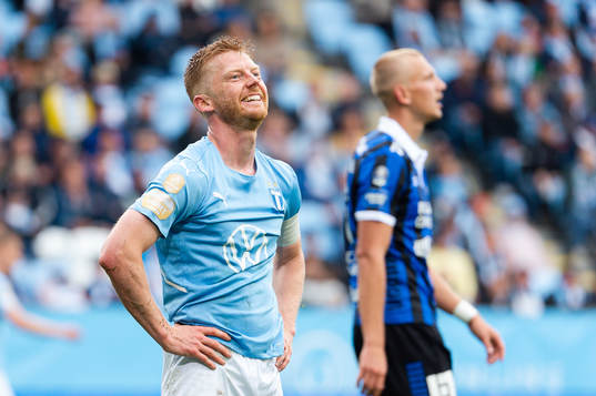 Malmö FFs Anders Christiansen deppar