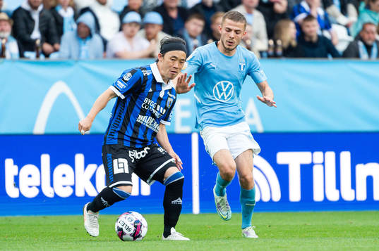 Sirius Yukiya Sugita och Malmö FFs Patriot Sejdiu