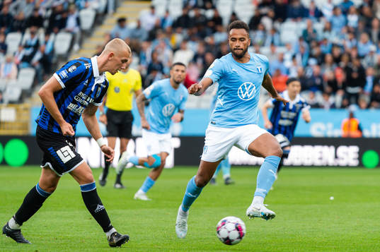 Sirius Jakob Voelkerling Persson och Malmö FFs Isaac Kiese