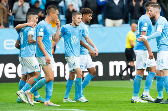 Malmö FFs Patriot Sejdiu jublar