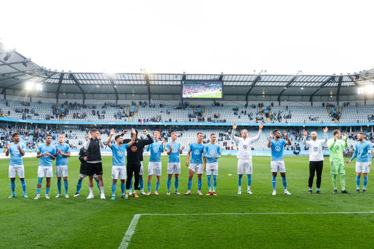 Malmö FFs spelare jublar