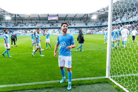 Malmö FFs Moustafa Zeidan jublar