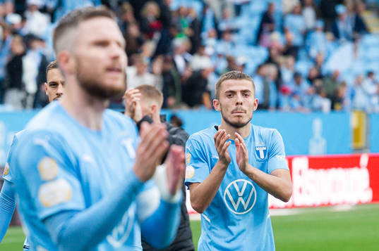 Malmö FFs Patriot Sejdiu jublar