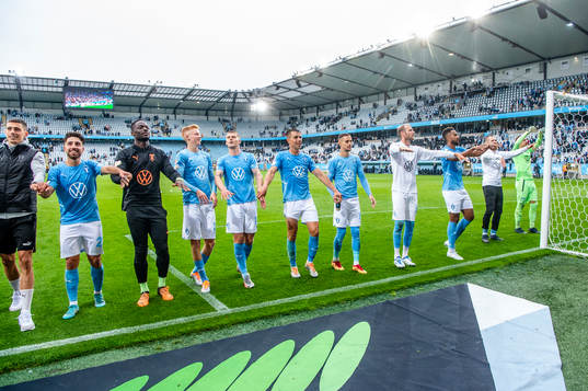 Malmö FFs spelare jublar